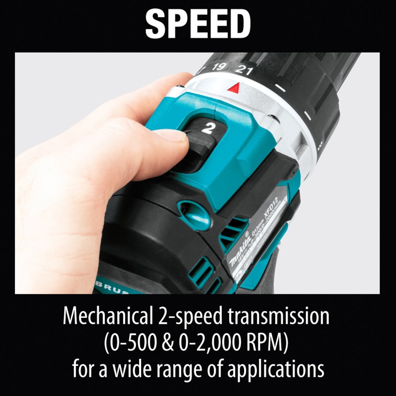 Makita XFD12R 18-Volt 1/2-Inch 2.0Ah Compact Cordless Driver-Drill Kit - Image 8