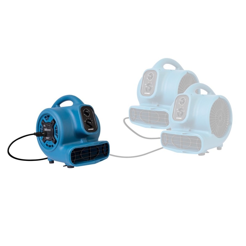 XPower P-230AT 1/4-Hp 2.3-Amp 925-Cfm Electric Mini Mighty Air Mover - Blue - Image 5