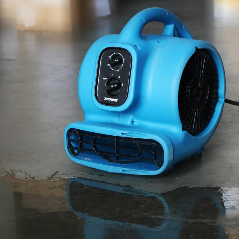 XPower P-230AT 1/4-Hp 2.3-Amp 925-Cfm Electric Mini Mighty Air Mover - Blue - Image 7