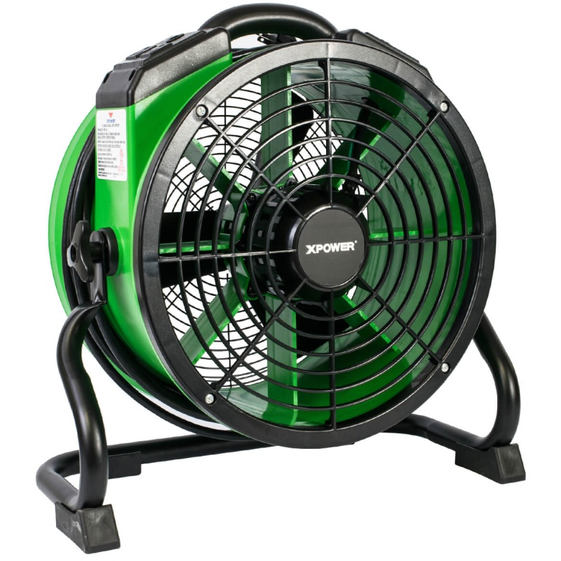 XPower X-34AR-green 14-Inch 1/4 HP 1720-Cfm Professional Axial Fan, Green