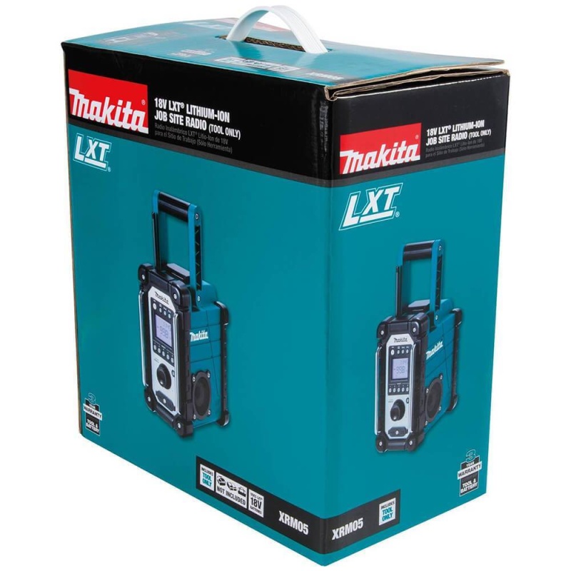 Makita XRM05 18-Volt LXT Lithium-Ion Cordless Job Site Radio - Bare Tool - Image 6