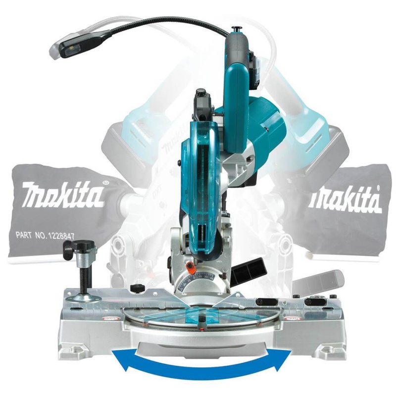 Makita XSL05Z 18-Volt LXT Dual-Bevel Compound Miter Saw w/ Laser - Bare Tool - Image 2