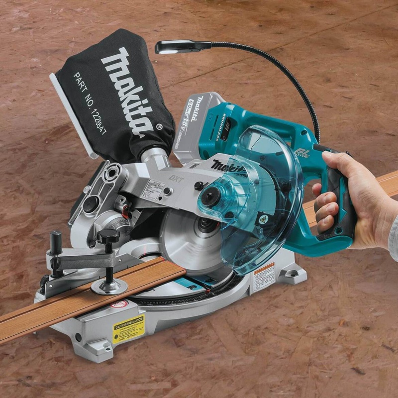 Makita XSL05Z 18-Volt LXT Dual-Bevel Compound Miter Saw w/ Laser - Bare Tool - Image 7