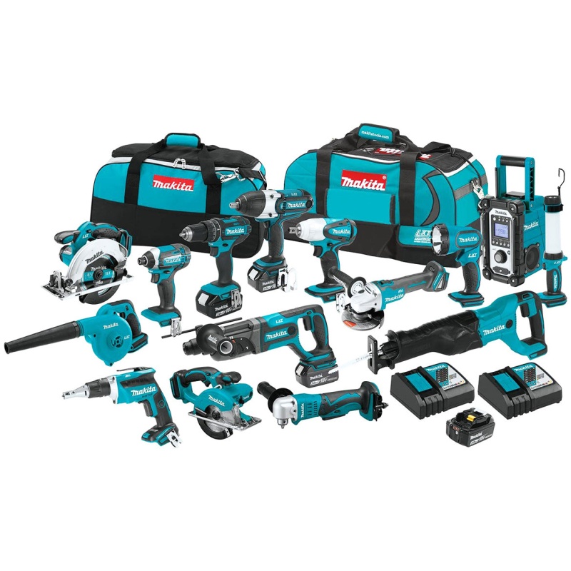 Makita XT1501 18-Volt 3.0Ah 15-Piece Lithium-Ion Power Tool Cordless Combo Kit