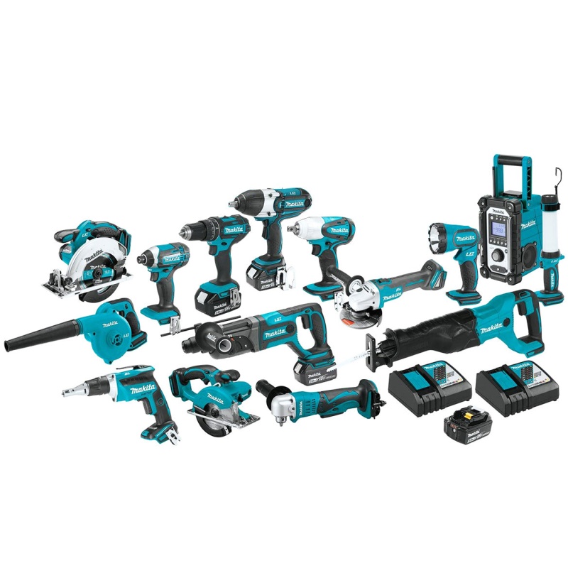 Makita XT1501 18-Volt 3.0Ah 15-Piece Lithium-Ion Power Tool Cordless Combo Kit - Image 2