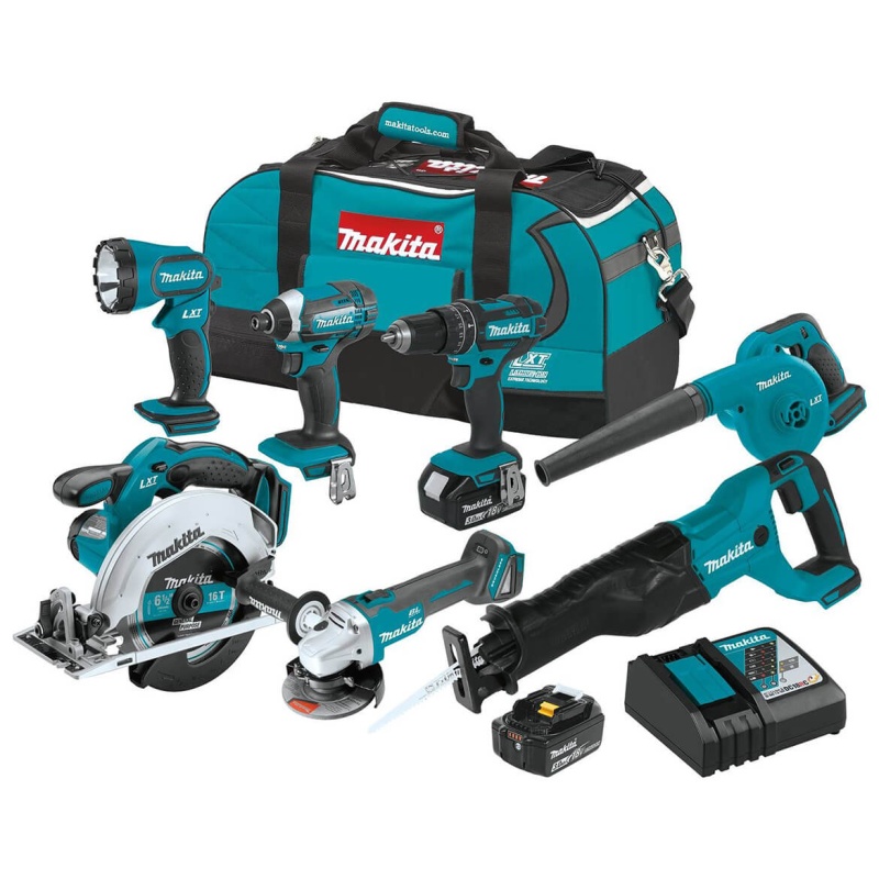 Makita XT706 18-Volt 7-Tool Lithium-Ion Cordless Power Tool Combo Kit