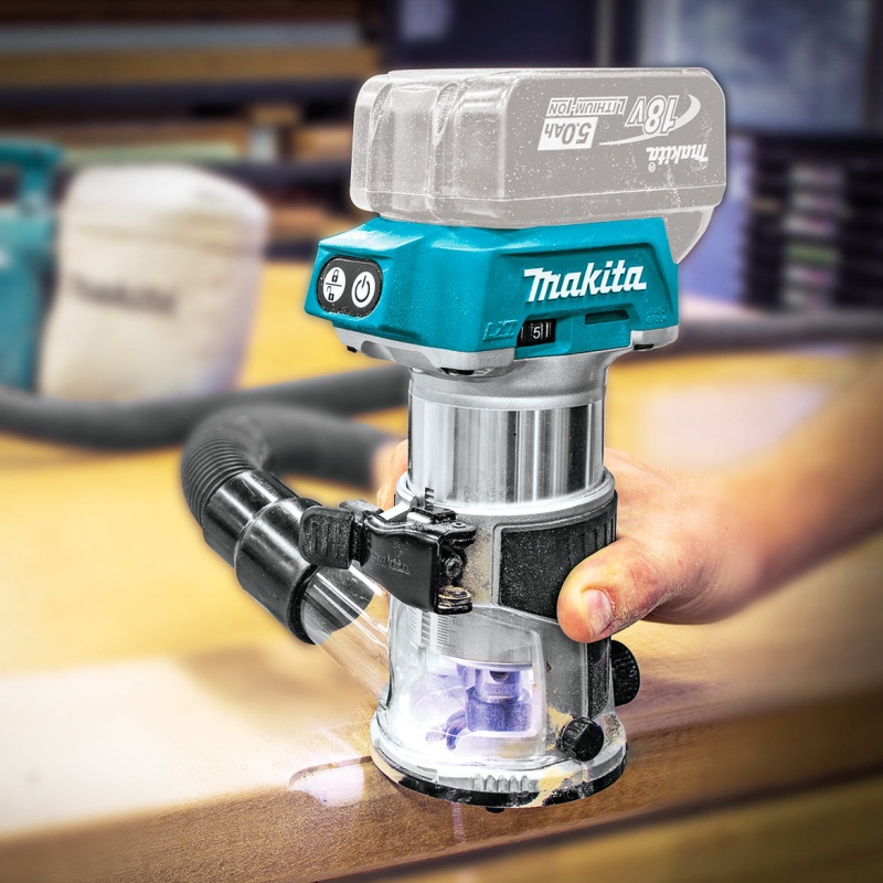 Makita XTR01Z 18-Volt 1/4-Inch Cordless Brushless Compact Router - Bare Tool - Image 6